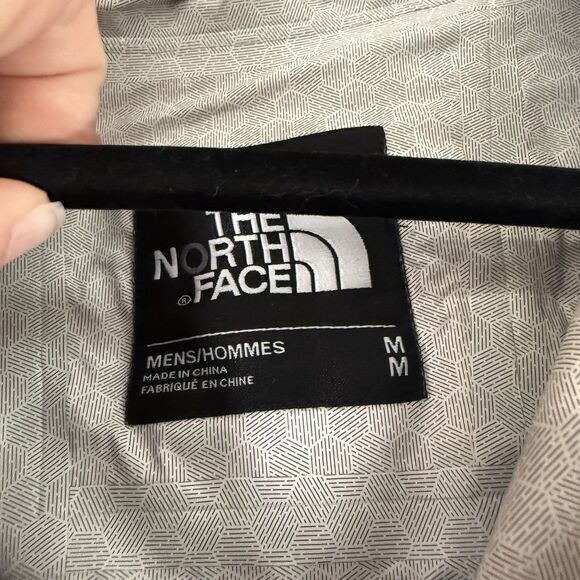 North Face Dryvent Jacket Men's Medium Burgundy Red Full Zip Hooded Zip Pits - Picture 6 of 11